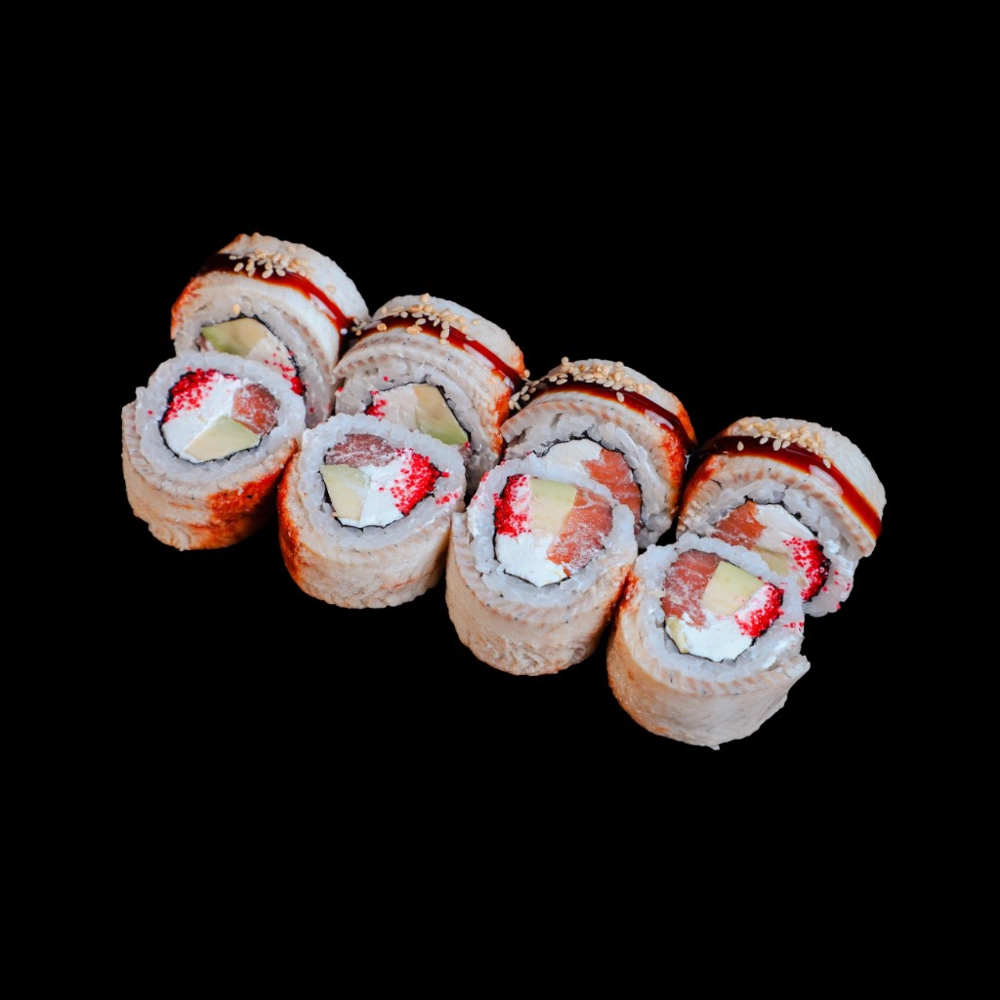 Creamy salmon & unagi Roll